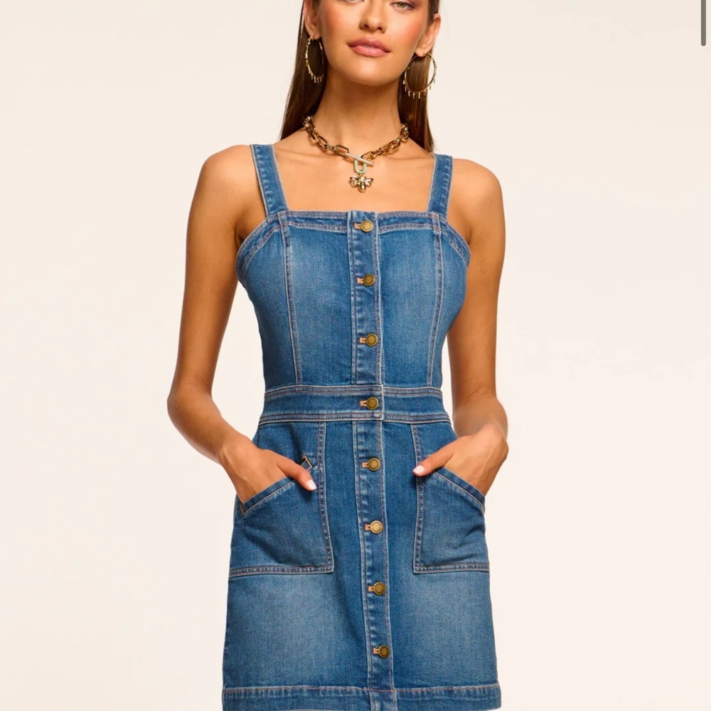 NWT! Ramy Brook Denim Button-Front Dress